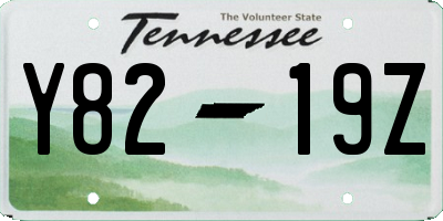 TN license plate Y8219Z