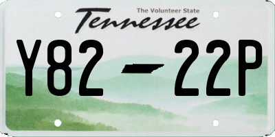 TN license plate Y8222P