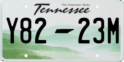 TN license plate Y8223M