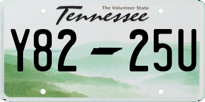 TN license plate Y8225U