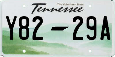 TN license plate Y8229A