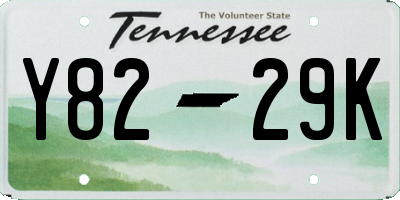 TN license plate Y8229K