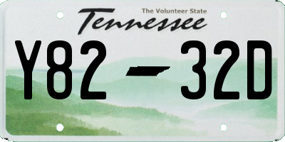TN license plate Y8232D