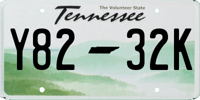 TN license plate Y8232K