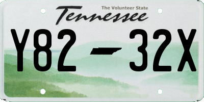 TN license plate Y8232X