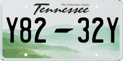 TN license plate Y8232Y