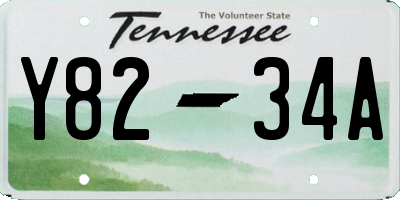 TN license plate Y8234A