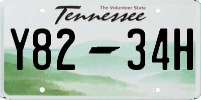 TN license plate Y8234H