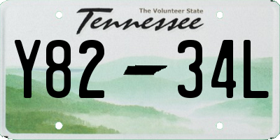 TN license plate Y8234L