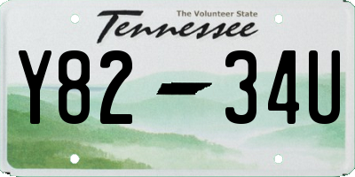TN license plate Y8234U