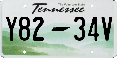 TN license plate Y8234V