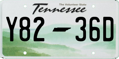 TN license plate Y8236D