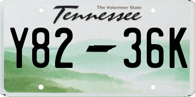 TN license plate Y8236K