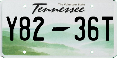 TN license plate Y8236T