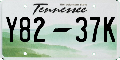 TN license plate Y8237K