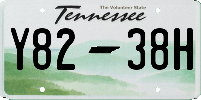 TN license plate Y8238H