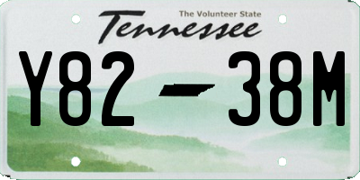 TN license plate Y8238M