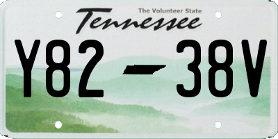 TN license plate Y8238V