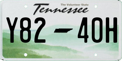 TN license plate Y8240H
