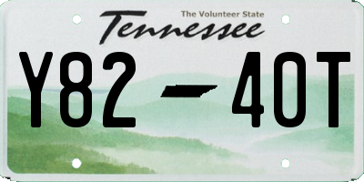 TN license plate Y8240T