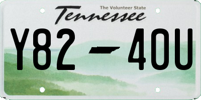 TN license plate Y8240U