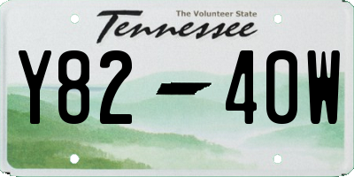 TN license plate Y8240W