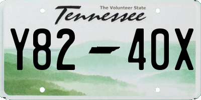 TN license plate Y8240X