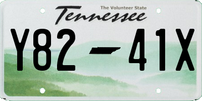 TN license plate Y8241X