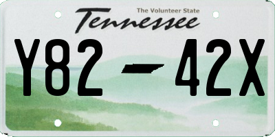 TN license plate Y8242X