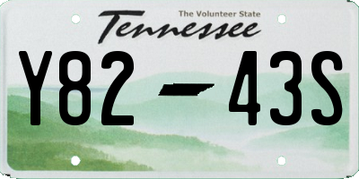 TN license plate Y8243S