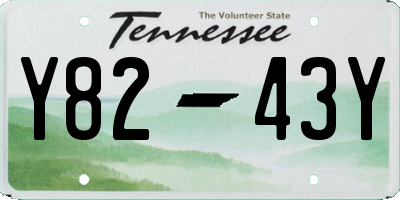 TN license plate Y8243Y