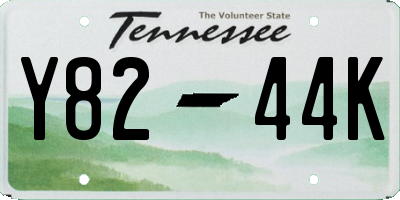 TN license plate Y8244K