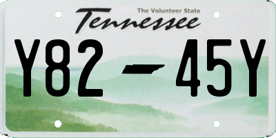 TN license plate Y8245Y