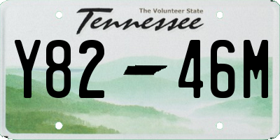 TN license plate Y8246M