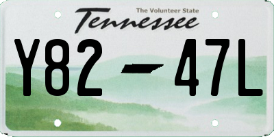 TN license plate Y8247L