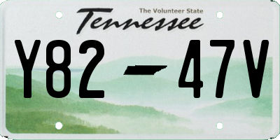 TN license plate Y8247V