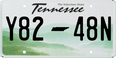 TN license plate Y8248N