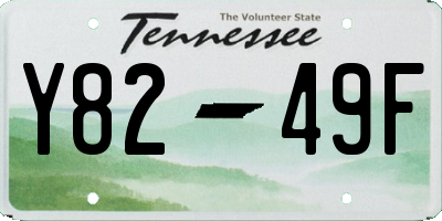 TN license plate Y8249F
