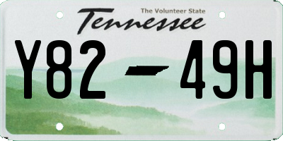 TN license plate Y8249H