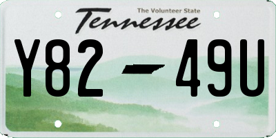 TN license plate Y8249U