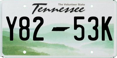 TN license plate Y8253K