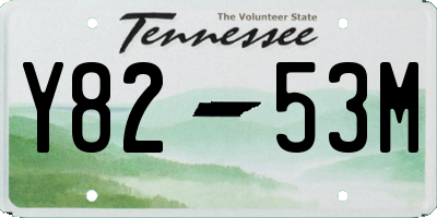 TN license plate Y8253M