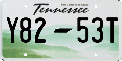 TN license plate Y8253T