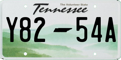 TN license plate Y8254A