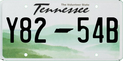 TN license plate Y8254B