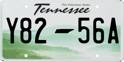 TN license plate Y8256A