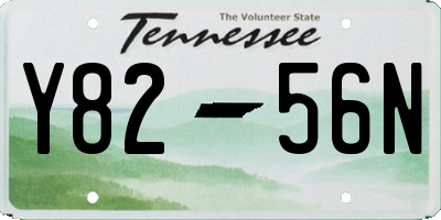 TN license plate Y8256N