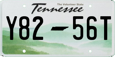 TN license plate Y8256T