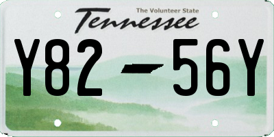 TN license plate Y8256Y
