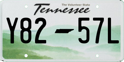 TN license plate Y8257L